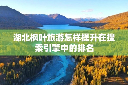 湖北枫叶旅游怎样提升在搜索引擎中的排名