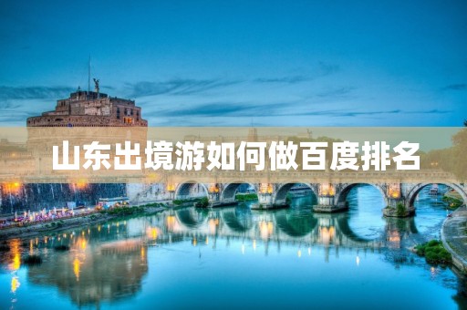 山东出境游如何做百度排名
