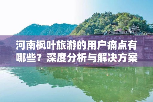 河南枫叶旅游的用户痛点有哪些？深度分析与解决方案