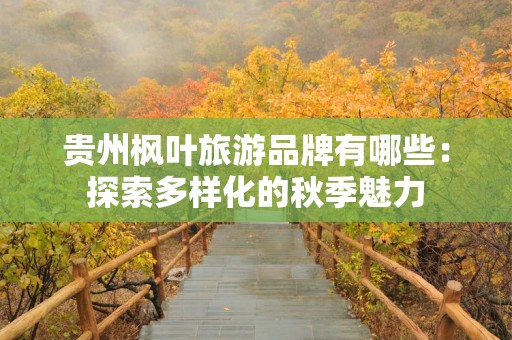 贵州枫叶旅游品牌有哪些：探索多样化的秋季魅力