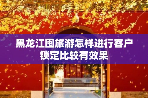 黑龙江囤旅游怎样进行客户锁定比较有效果