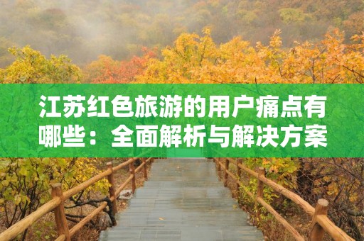 江苏红色旅游的用户痛点有哪些：全面解析与解决方案