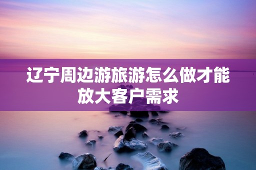 辽宁周边游旅游怎么做才能放大客户需求