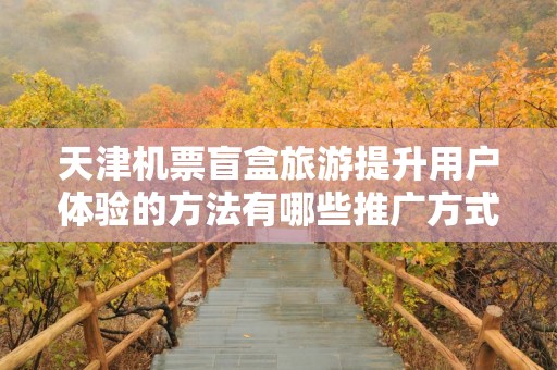 天津机票盲盒旅游提升用户体验的方法有哪些推广方式有哪些