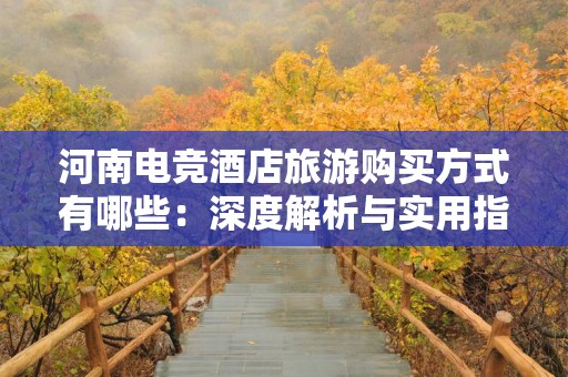 河南电竞酒店旅游购买方式有哪些：深度解析与实用指南