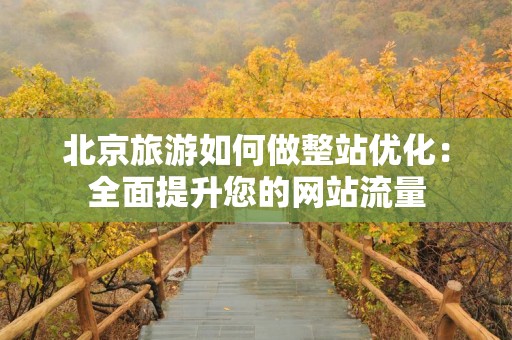 北京旅游如何做整站优化：全面提升您的网站流量